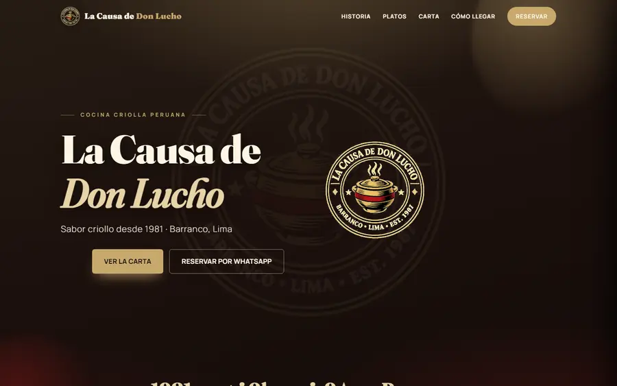 Sitio de restaurante